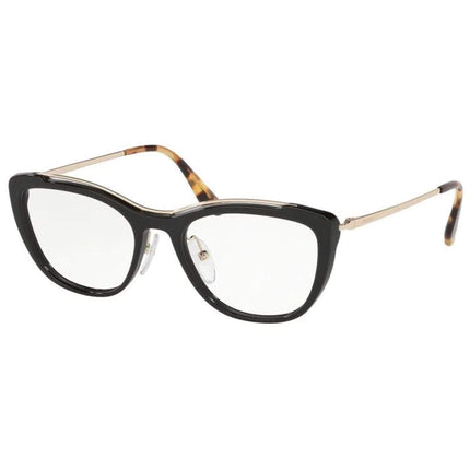 Prada Women's Eyeglasses - Black Cat Eye Full-Rim Frame | PRADA 0PR04VV 1AB1O153 ,