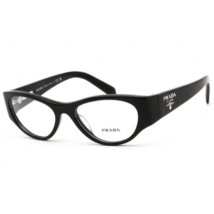 Prada Women's Eyeglasses - Black Cat Eye Plastic Frame Clear Lens | 0PR 06ZV 11F1O1 ,