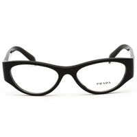 Prada Women's Eyeglasses - Black Cat Eye Plastic Frame Clear Lens | 0PR 06ZV 11F1O1 ,