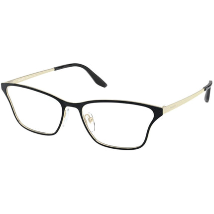 Prada Women's Eyeglasses - Black Gold Butterfly Frame | PRADA 0PR 60XV AAV1O155 ,