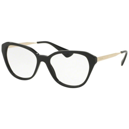 Prada Women's Eyeglasses - Black Plastic/Metal Cat Eye Frame | PRADA 0PR 28SV 1AB1O1 ,