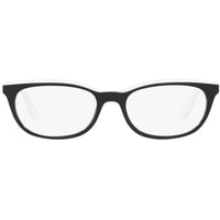 Prada Women's Eyeglasses - Black White Rectangular Frame | PRADA 0PR 13VV YC41O151 ,