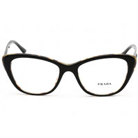 Prada Women's Eyeglasses - Black/Medium Havana Cat Eye Plastic Frame | 0PR 04WV 3891O1 ,
