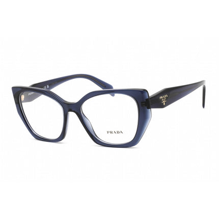 Prada Women's Eyeglasses - Blue Crystal Plastic Cat Eye Shape Frame | 0PR 18WV 08Q1O1 ,