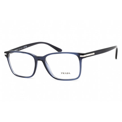 Prada Women's Eyeglasses - Blue Crystal Plastic Rectangular Frame | 0PR 14WV 08Q1O1 ,