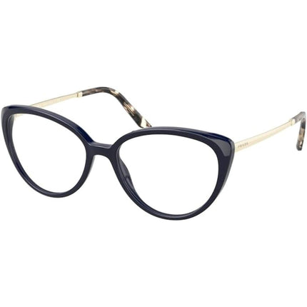 Prada Women's Eyeglasses - Blue Plastic Full Rim Cat Eye Frame | PRADA 0PR06WV VY71O1 ,