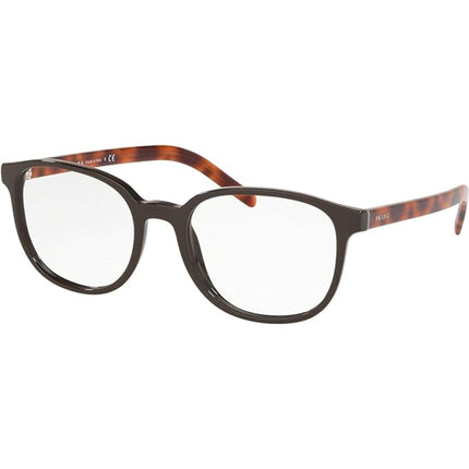 Prada Women's Eyeglasses - Brown Full Rim Square Frame | PRADA 0PR07XV U6C1O154 ,