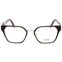 Prada Women's Eyeglasses - Burgundy Geometric Frame Clear Demo Lens | PR 63WV 08R1O1 ,