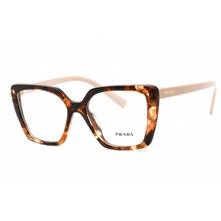 Prada Women's Eyeglasses - Cat Eye Shape Tortoise/Rose Plastic Frame | 0PR 16ZV 07R1O1 ,
