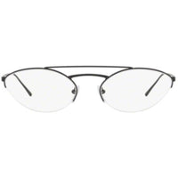 Prada Women's Eyeglasses - Catwalk Black Oval Half-Rim Frame | PRADA 0PR 62VV 1AB1O1 ,