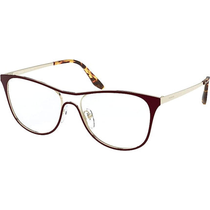 Prada Women's Eyeglasses - Catwolk Top Bordeaux/Pale Gold | PRADA 0PR 59XV 5521O153 ,