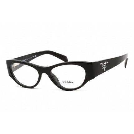 Prada Women's Eyeglasses - Clear Lens Black Plastic Cat Eye Frame | 0PR 06ZV 1AB1O1 ,