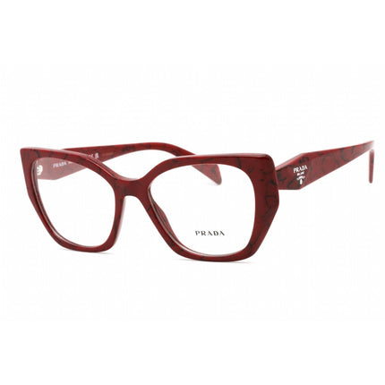 Prada Women's Eyeglasses - Clear Lens Cat Eye Red Plastic Frame | 0PR 18WV 15D1O1 ,