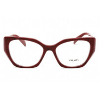 Prada Women's Eyeglasses - Clear Lens Cat Eye Red Plastic Frame | 0PR 18WV 15D1O1 ,