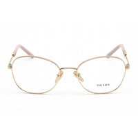 Prada Women's Eyeglasses - Clear Lens Pale Gold Metal Round Frame | 0PR 64YV 17A1O1 ,