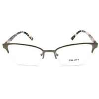 Prada Women's Eyeglasses - Cocoa Metal Half Rim Cat Eye | PRADA 0PR 61XV ROU1O152 ,