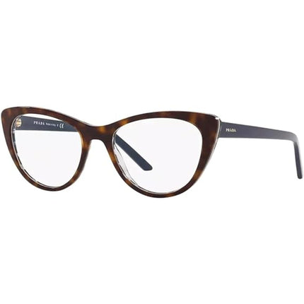 Prada Women's Eyeglasses - Conceptual Havana/Blue Chess Frame | PRADA 0PR 05XVF 5121O1 ,