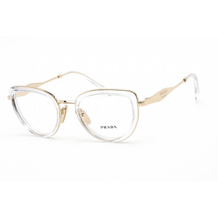 Prada Women's Eyeglasses - Crystal Plastic/Metal Round Shape Frame | 0PR 54ZV 2AZ1O1 ,