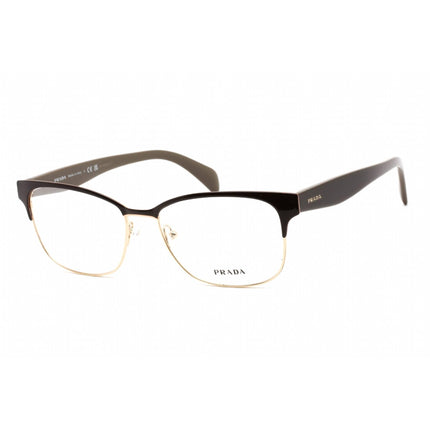 Prada Women's Eyeglasses - Dark Brown Metal Rectangular Shape Frame | 0PR 65RV DHO1O1 ,