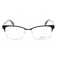Prada Women's Eyeglasses - Dark Brown Metal Rectangular Shape Frame | 0PR 65RV DHO1O1 ,