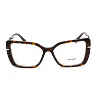 Prada Women's Eyeglasses - Dark Havana Plastic Square Shape Frame | 0PR 03ZVF 2AU1O1 ,