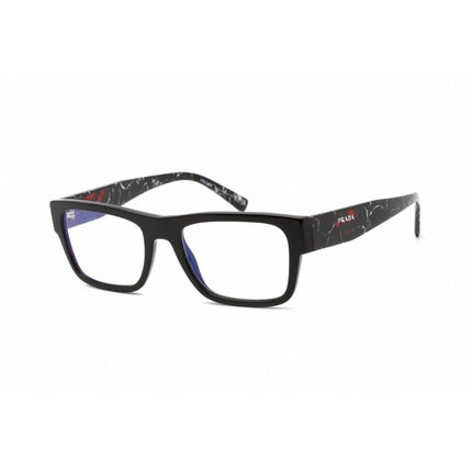 Prada Women's Eyeglasses - Full Rim Black Plastic Rectangular Frame | 0PR 28YS 1AB08N ,