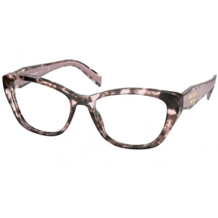Prada Women's Eyeglasses - Full Rim Orchid Tortoise Cat Eye Frame | 0PR19WV ROJ1O1 ,