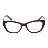 Prada Women's Eyeglasses - Garnet Red Plastic Cat Eye Shape Frame | 0PR 19WV VIY1O1 ,