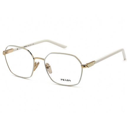 Prada Women's Eyeglasses - Gold Hexagonal Metal Full Rim Frame | 0PR 55YV LFB1O1 ,