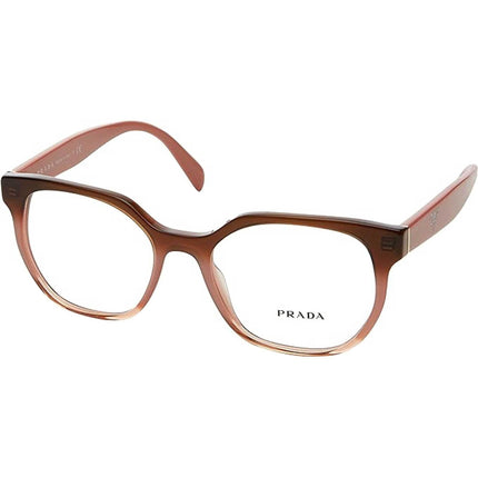 Prada Women's Eyeglasses - Gradient Bordeaux Geometric Frame | PRADA 0PR 02UV VX51O1 ,