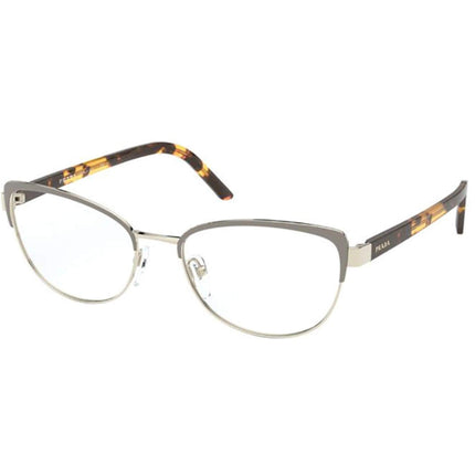 Prada Women's Eyeglasses - Grey Pale Gold Cat Eye Frame | PRADA 0PR 63XV 06B1O153 ,
