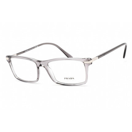 Prada Women's Eyeglasses - Grey Plastic Rectangular Shape Frame | 0PR 03YV 08U1O1 ,