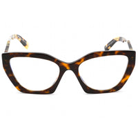 Prada Women's Eyeglasses - Havana Cat Eye Frame Clear Demo Lens | 0PR 26YS 2AU08N ,