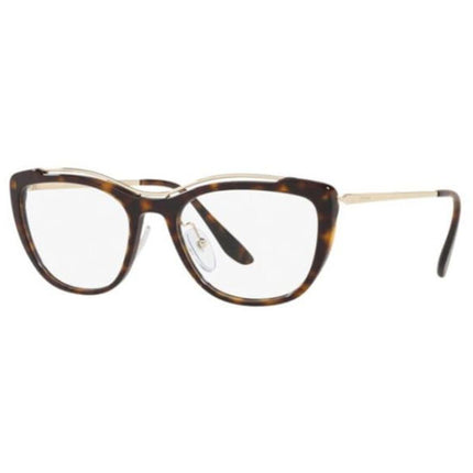 Prada Women's Eyeglasses - Havana Plastic Cat Eye Frame | PRADA 0PR 04VV 2AU1O151 ,