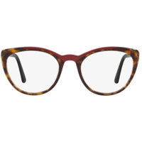 Prada Women's Eyeglasses - Havana Red Full Rim Cat Eye Frame | PRADA 0PR 07VV 3201O151 ,