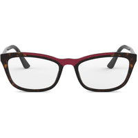 Prada Women's Eyeglasses - Havana Red Rectangular Frame | PRADA 0PR10VV 3201O154 ,
