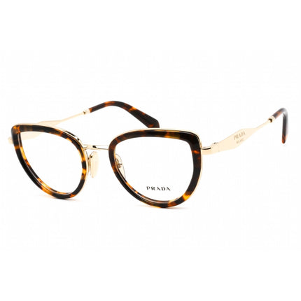 Prada Women's Eyeglasses - Honey Tortoise Plastic/Metal Cat Eye | 0PR 54ZV VAU1O1 ,