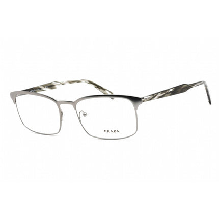 Prada Women's Eyeglasses - Matte Gunmetal Grey Metal Cat Eye Frame | 0PR 54WV 7CQ1O1 ,