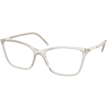 Prada Women's Eyeglasses - Opal Grey Plastic Butterfly Frame | PRADA 0PR 08WV TWH1O155 ,