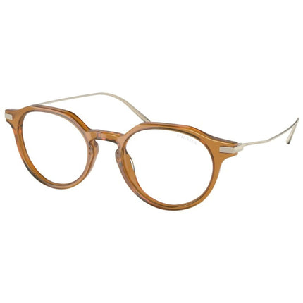 Prada Women's Eyeglasses - Opsl Honey Plastic Round Full Rim Frame | 12YS 15B08N ,