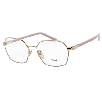 Prada Women's Eyeglasses - Pale Gold Full-Rim Metal Frame | 0PR 55YV 09Y1O1 ,
