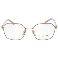 Prada Women's Eyeglasses - Pale Gold Full-Rim Metal Frame | 0PR 55YV 09Y1O1 ,