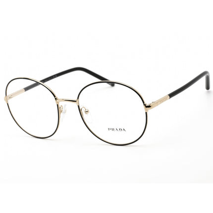Prada Women's Eyeglasses - Pale Gold/Black Frame Clear Demo Lens | 0PR55WV AAV1O1 ,