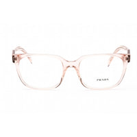 Prada Women's Eyeglasses - Rectangular Crystal Pink Plastic Frame | 0PR 17ZV 15J1O1 ,