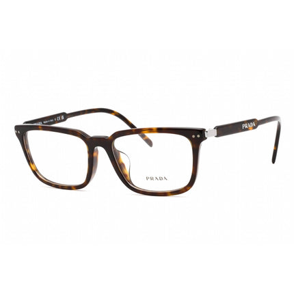 Prada Women's Eyeglasses - Rectangular Shape Tortoise Plastic Frame | 0PR 13YVF 2AU1O1 ,