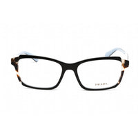 Prada Women's Eyeglasses - Top Black/Azure/Spotted Brown Plastic | 0PR 01VV KHR1O1 ,
