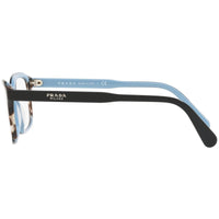 Prada Women's Eyeglasses - Top Black/Azure/Spotted Brown Plastic | 0PR01VVF KHR1O1 ,