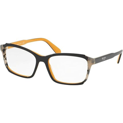 Prada Women's Eyeglasses - Top Blue Yellow Grey Plastic Frame | PRADA 0PR01VV 30Z1O153 ,