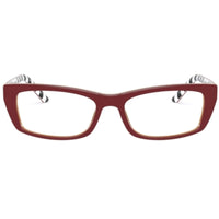 Prada Women's Eyeglasses - Top Red Beige Rectangular Frame | PRADA 0PR 10XV 5431O152 ,