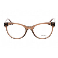 Prada Women's Eyeglasses - Transparent Brown Plastic Cat Eye Frame | 0PR 05WV 05M1O1 ,